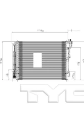 TYC Genera A/C Condenser Kia Optima 2017-2018                                     - 30019 - Image 2