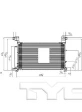 TYC Genera A/C Condenser Lexus 2.0L 4-Cyl                                     - 30021 - Image 2