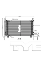 TYC Genera A/C Condenser Lexus IS350 2016-2020 3.5L V6                                     - 30022 - Image 3