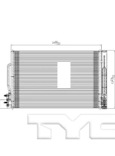 TYC Genera A/C Condenser                                     - 30026 - Image 2