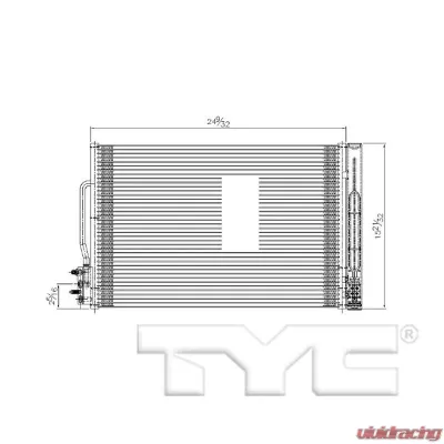 TYC Genera A/C Condenser - 30026