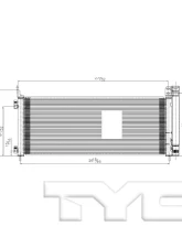 TYC Genera A/C Condenser Toyota Rav4 2016-2018                                     - 30027 - Image 3