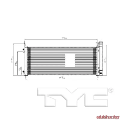 TYC Genera A/C Condenser Toyota Rav4 2016-2018 - 30027