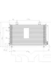 TYC Genera A/C Condenser Toyota Sienna 2017-2020                                     - 30051 - Image 3