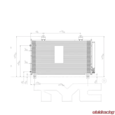 TYC Genera A/C Condenser Toyota Sienna 2017-2020 - 30051