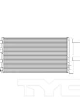 TYC Genera A/C Condenser Ford Fusion 2017-2019 2.7L V6                                     - 30062 - Image 3