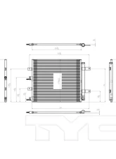 TYC Genera A/C Condenser Jaguar                                     - 3261 - Image 3