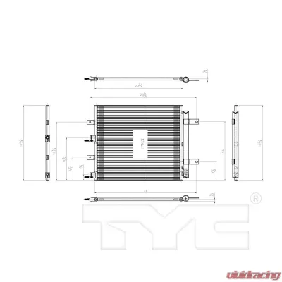 TYC Genera A/C Condenser Jaguar - 3261