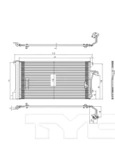 TYC Genera A/C Condenser                                     - 3294 - Image 2