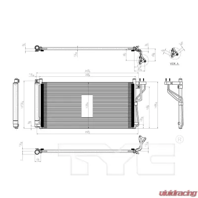 TYC Genera A/C Condenser - 3381