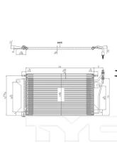 TYC Genera A/C Condenser                                     - 3390 - Image 3