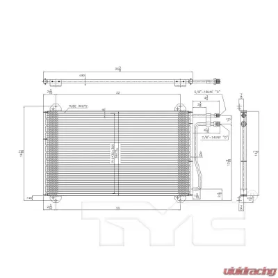 TYC Genera A/C Condenser Dodge 2003-2006 - 3399