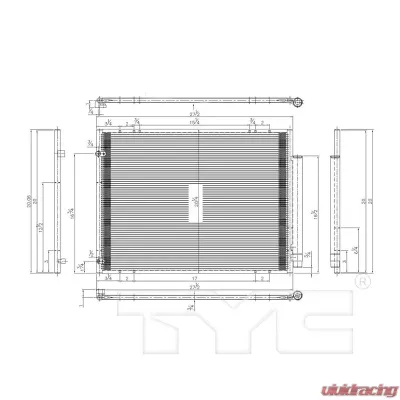 TYC Genera A/C Condenser Lexus - 3585