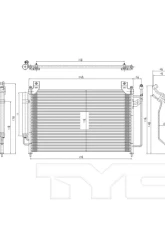 TYC Genera A/C Condenser Mazda CX-7 2007-2012                                     - 3589 - Image 2