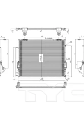 TYC Genera A/C Condenser Toyota                                     - 3598 - Image 3