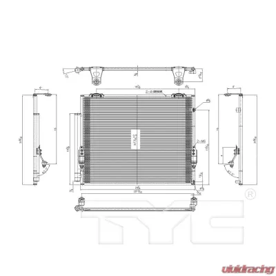 TYC Genera A/C Condenser Toyota - 3598