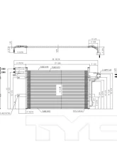 TYC Genera A/C Condenser                                     - 3678 - Image 3