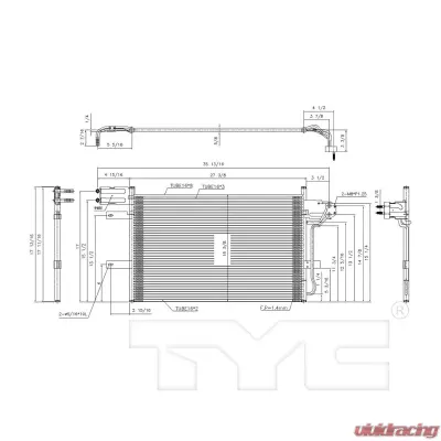 TYC Genera A/C Condenser - 3678