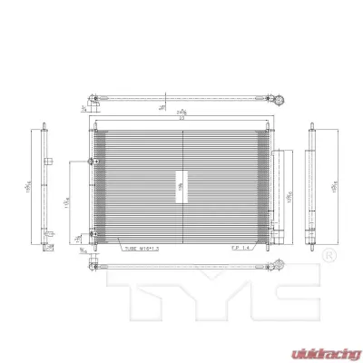 TYC Genera A/C Condenser - 3686