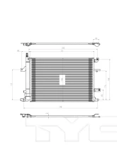 TYC Genera A/C Condenser Volvo S60 2006-2009                                     - 3737 - Image 4