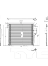 TYC Genera A/C Condenser Nissan                                     - 3769 - Image 3