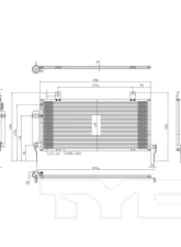 TYC Genera A/C Condenser Mitsubishi Galant 2009-2012                                     - 3770 - Image 3