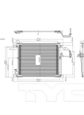 TYC Genera A/C Condenser Infiniti                                     - 3772 - Image 3
