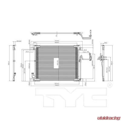 TYC Genera A/C Condenser Infiniti - 3772