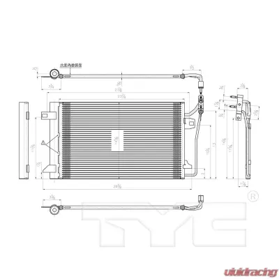 TYC Genera A/C Condenser - 3786