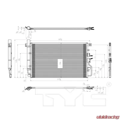 TYC Genera A/C Condenser - 3789