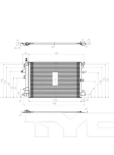 TYC Genera A/C Condenser Volvo XC90 2005-2014                                     - 3802 - Image 4