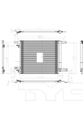 TYC Genera A/C Condenser Cadillac SRX 2010-2011                                     - 3865 - Image 4