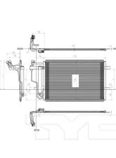 TYC Genera A/C Condenser Mazda Mazda 3 2010-2011                                     - 3866 - Image 4