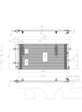 TYC Genera A/C Condenser Audi                                     - 3868 - Image 3