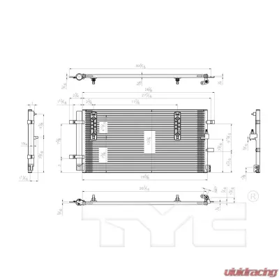 TYC Genera A/C Condenser Audi - 3868