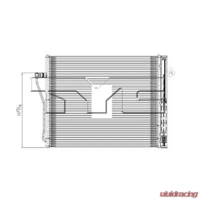 TYC Genera A/C Condenser BMW Front - 3872