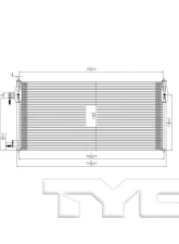TYC Genera A/C Condenser Ford Transit Connect 2010-2013                                     - 3876 - Image 3