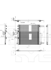 TYC Genera A/C Condenser                                     - 3878 - Image 3