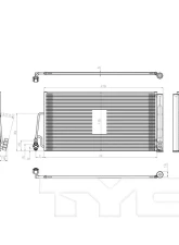 TYC Genera A/C Condenser Mini                                     - 3884 - Image 3