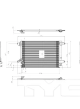 TYC Genera A/C Condenser Volkswagen                                     - 3889 - Image 3