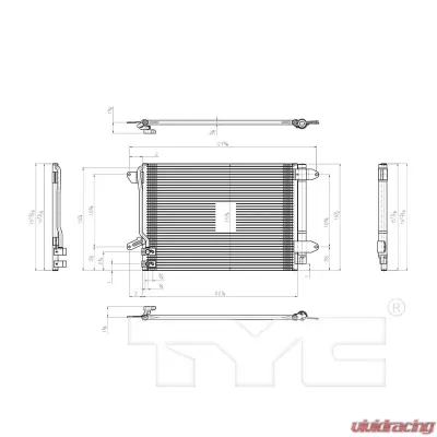 TYC Genera A/C Condenser Volkswagen - 3889