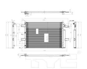 TYC Genera A/C Condenser