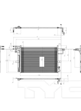 TYC Genera A/C Condenser Ford Explorer 2011-2019 3.5L V6                                     - 3911 - Image 3