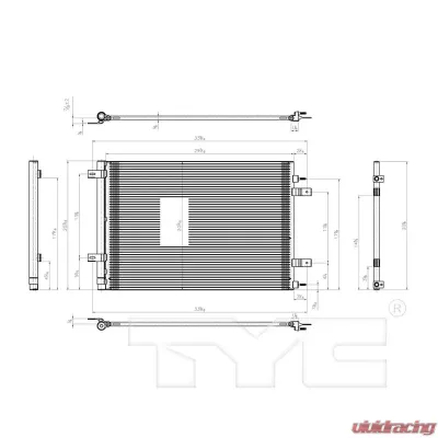 TYC Genera A/C Condenser Ford 2011-2016 6.2L V8 - 3936