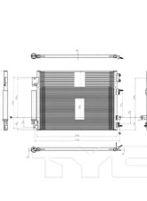 TYC Genera A/C Condenser Front                                     - 3948 - Image 3