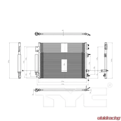 TYC Genera A/C Condenser Front - 3948