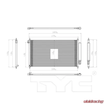 TYC Genera A/C Condenser - 3965