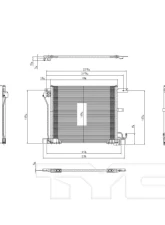 TYC Genera A/C Condenser Nissan Juke 2011-2017                                     - 3968 - Image 3