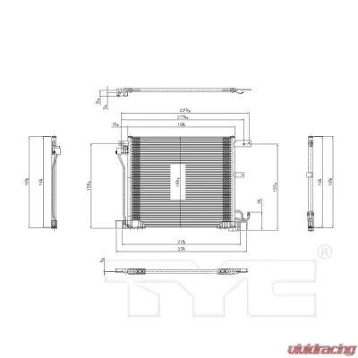 TYC Genera A/C Condenser Nissan Juke 2011-2017 - 3968
