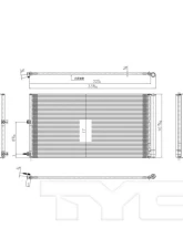 TYC Genera A/C Condenser                                     - 3975 - Image 3